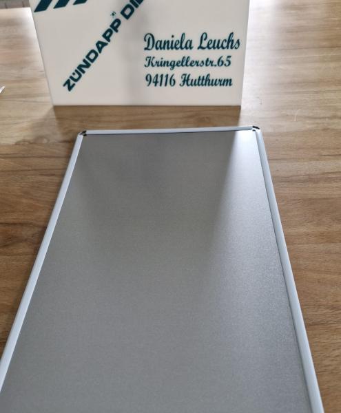 Zündapp Werbeschild aus Blech - Zündapp Kleinmotoren Kundendienst - 20x30cm
